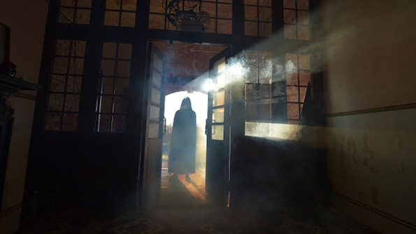 Scary outline of a figure