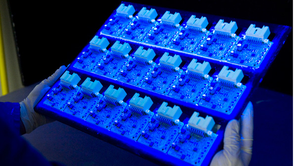 Firstronic inspection of a board that has been conformal coated
