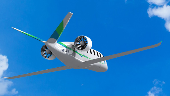 An image of a plane supplied by Zunum Aero