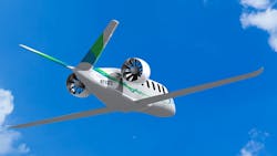 An image of a plane supplied by Zunum Aero An image of a plane supplied by Zunum Aero