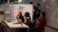 A team of software engineers attend a SCRUM meeting at GE Digital39s San Ramon CA headquarters