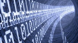 Binary code disappears into a sort of computer wormhole Binary code disappears into a sort of computer wormhole