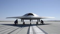 Boeing photo of Phantom Ray unmanned aircraft Boeing photo of Phantom Ray unmanned aircraft