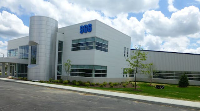The KSPT headquarters in Munroe Falls, Ohio, has an on-site training center with a bounty of course offerings. The SGS on the sign is from its previous owners; the company was acquired by Kyocera a year ago.