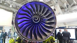 A GE engine on display at 2016 Hannover Messe A GE engine on display at 2016 Hannover Messe