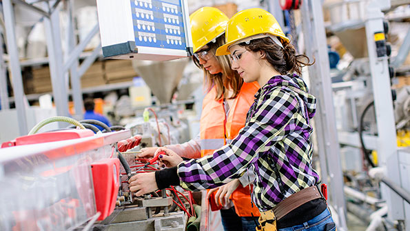 women manufacturing workers