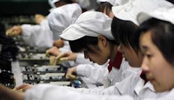 China factory workers China factory workers