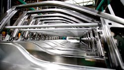 Frames at Ford truck plant Frames at Ford truck plant