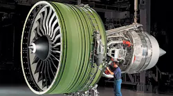 A GE jet engine built with some 3D printed parts