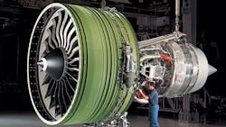 A GE jet engine built with some 3D printed parts A GE jet engine built with some 3D printed parts