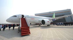 Although mass production of the C919 is still at least two years away, Chinese authorities are seeking agreements on airworthiness with U.S. and European regulators to open the way for flights outside China. Although mass production of the C919 is still at least two years away, Chinese authorities are seeking agreements on airworthiness with U.S. and European regulators to open the way for flights outside China.