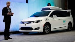 Krafchik with Waymo vehicle Krafchik with Waymo vehicle