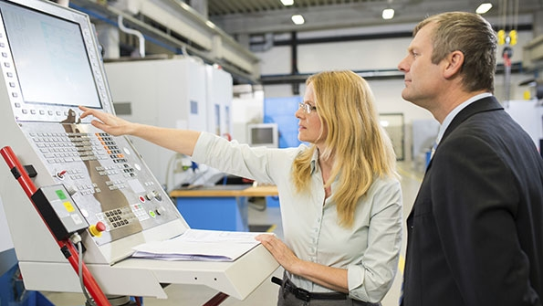 two people at computer