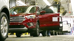 Production of the new 2017 Ford Escape at Louisville Assembly Plant in Kentucky