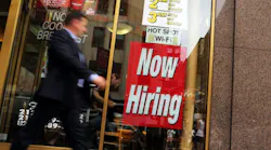 hiring sign in window
