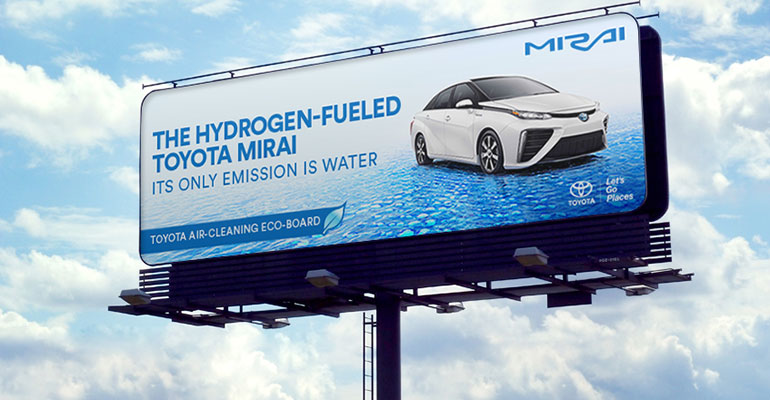 Toyota Mirai billboard