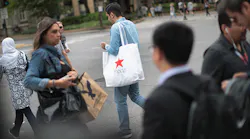 shoppers on the street