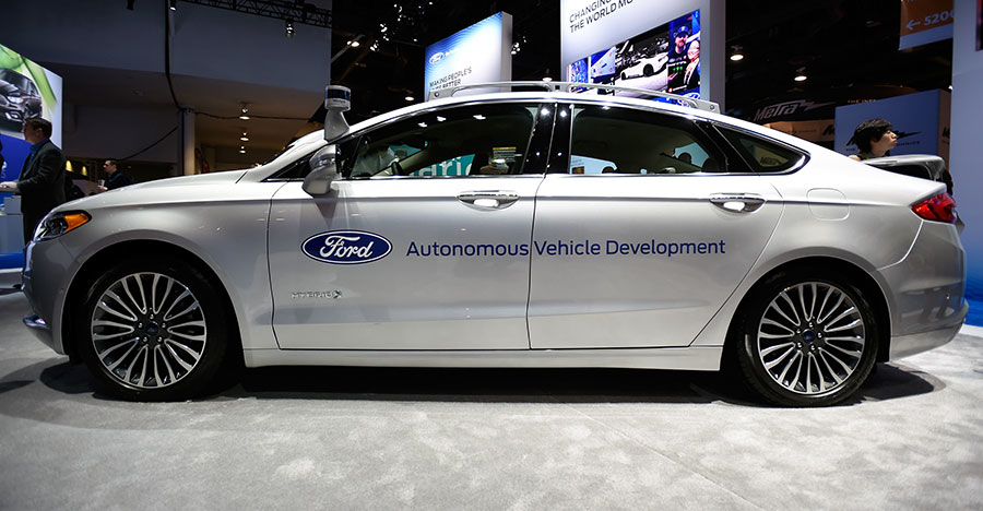 Ford Fusion hybrid autonomous development vehicle