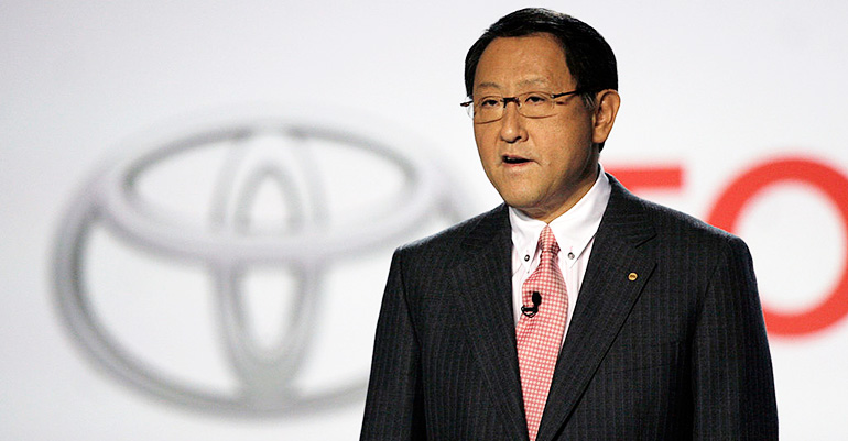 Toyota President Akio Toyoda