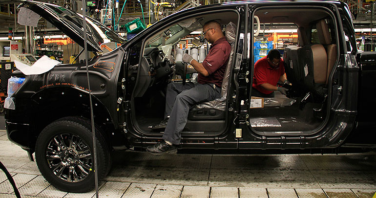 Nissan Titan production at Canton, Mississippi, factory