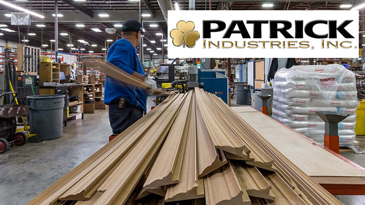 An image from the floor of Adorn, one of the many companies purchased by Patrick Industries.