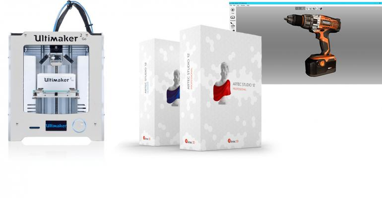 A variety of newer 3-D printing and scanning materials.