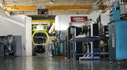 The high bay inside the Ohio State Center for Design and Manufacturing Excellence