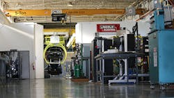 The high bay inside the Ohio State Center for Design and Manufacturing Excellence The high bay inside the Ohio State Center for Design and Manufacturing Excellence