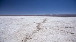 Salar de Olaroz brine resource in Argentina contains high concentrations of lithium and potash brine.