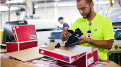 Worker at New Balance Factory