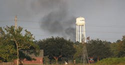 Arkema smoke seen in distance Arkema smoke seen in distance