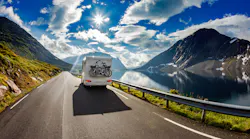 Recreational Vehicle on the Road
