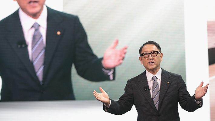 Toyota president Akio Toyoda.