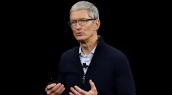 Apple CEO Tim Cook at the unveiling of the new iPhone 8 and iPhone X.