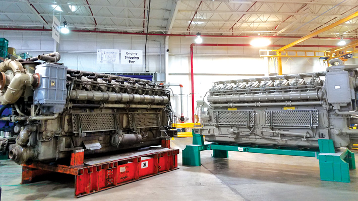 GE remanufactures locomotive diesel engines at its brilliant factory in Grove City, Pa., one of less than a dozen sites around the world where it showcases its newest tech solutions.