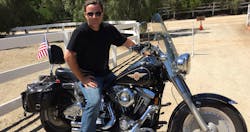 Ed on a Harley Ed on a Harley