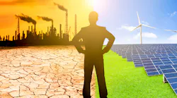 Pollution and clean energy concept