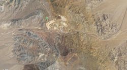 Satellite image of the Mountain Pass, Calif., rare earths mine, formerly owned by Molycorp.