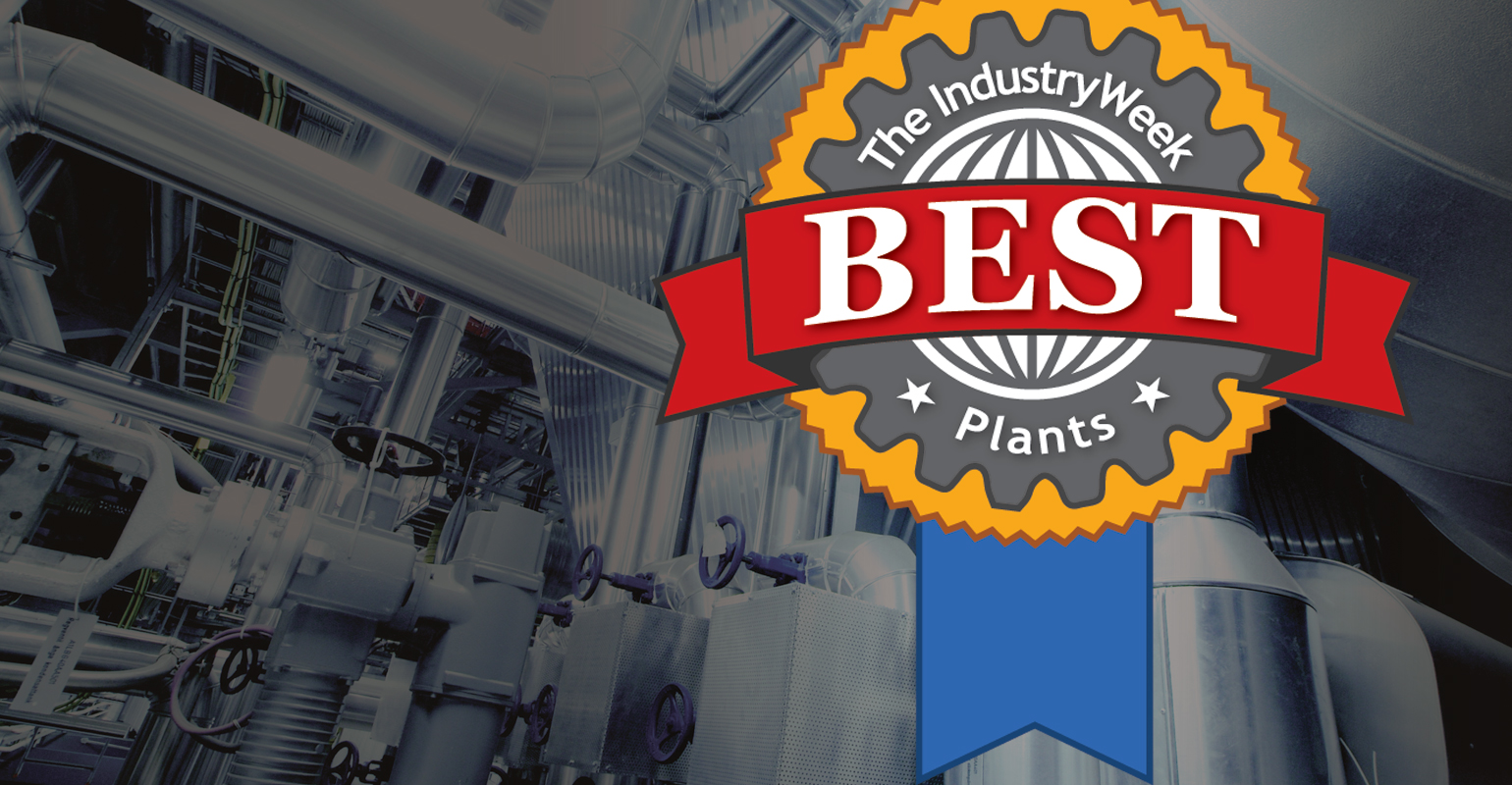 IndustryWeek Best Plants logo on gray background