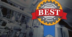 IndustryWeek Best Plants logo on gray background IndustryWeek Best Plants logo on gray background