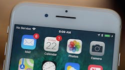 An Apple iPhone 8. An Apple iPhone 8.