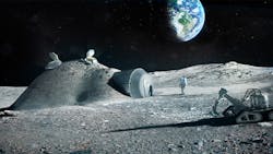A prototype image of a Moon colony. A prototype image of a Moon colony.