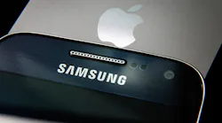 Samsung and Apple smartphones.