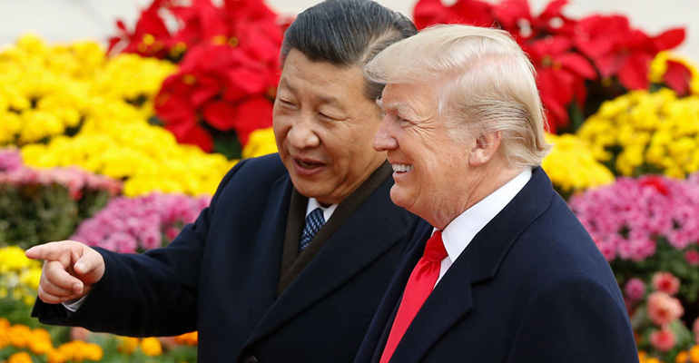 Chinese President Xi Jinping and U.S. President Donald Trump