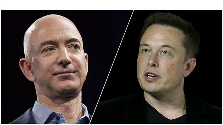 Jeff Bezos and Elon Musk.