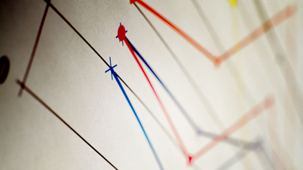 data points on a table