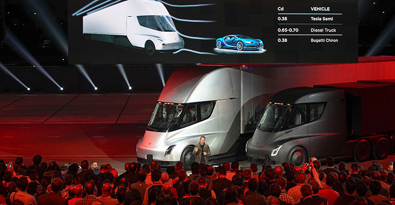 Tesla semi truck unveiling