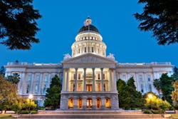 California state capitol in the evening California state capitol in the evening