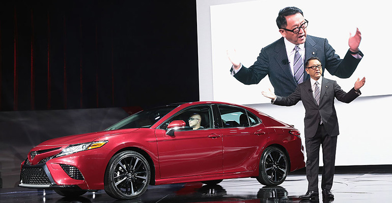 2018 Camry at N.A. Auto Show