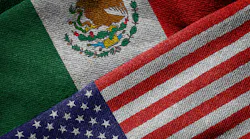 US and Mexico Flags